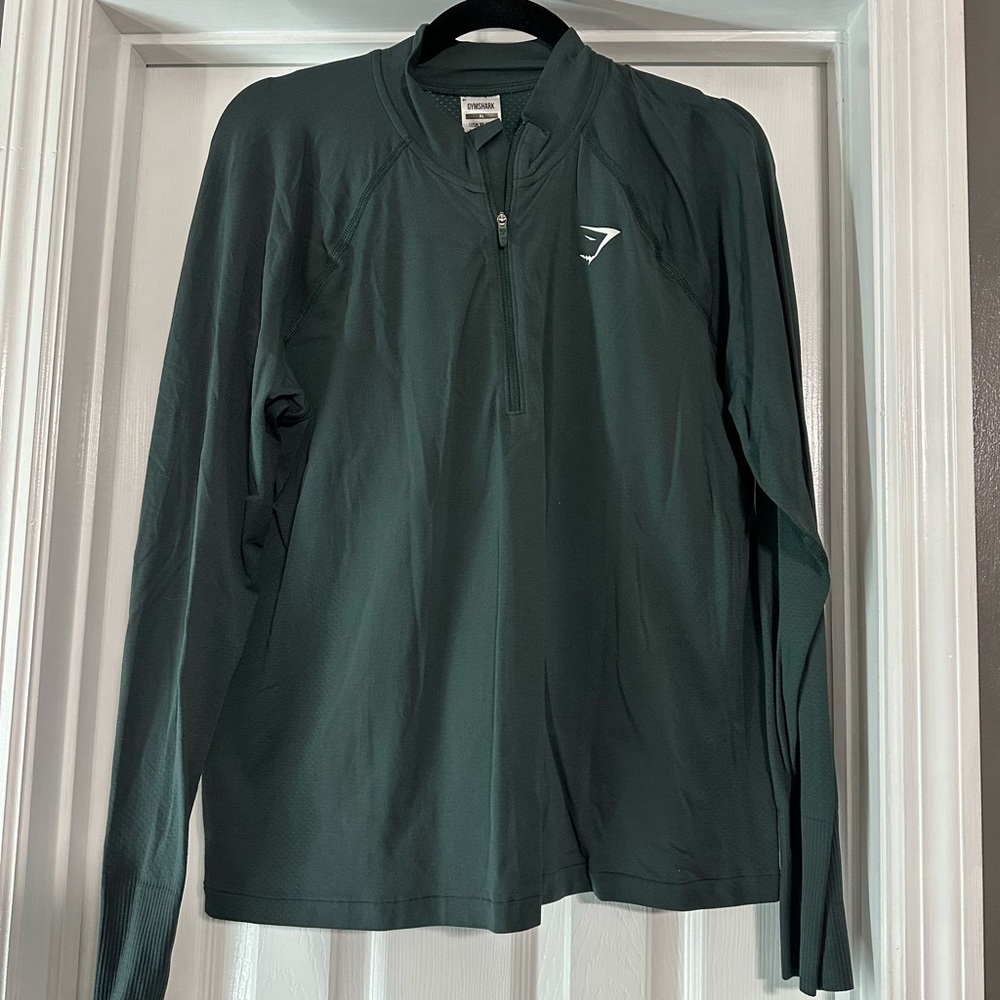 Gymshark Green Zip Pullover